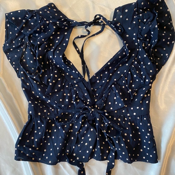 Polka Dot Open Back Ruffle Set - Picture 5 of 16